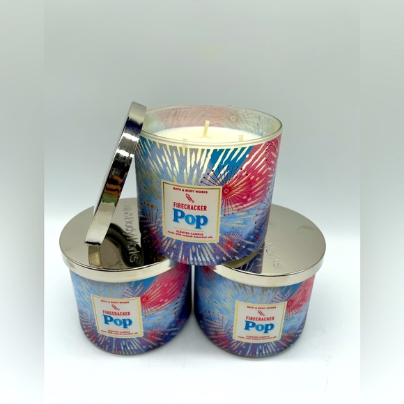 Bath & Body Works Accents Bath Body Works Firecracker Pop 3 Wick